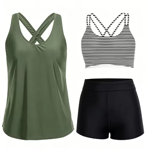 Monica | Set Tankini Flattering a 3 Pezzi