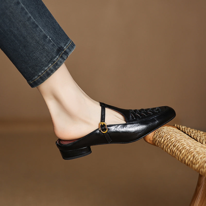 Elya | Mule in Pelle Vera