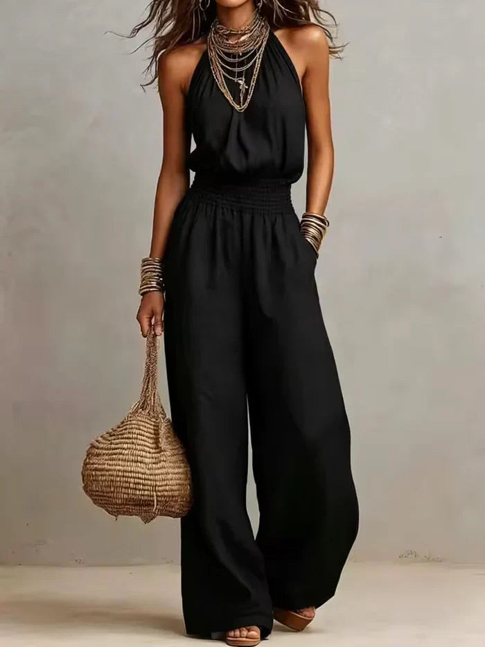 Ainara | Tuta con collo halter
