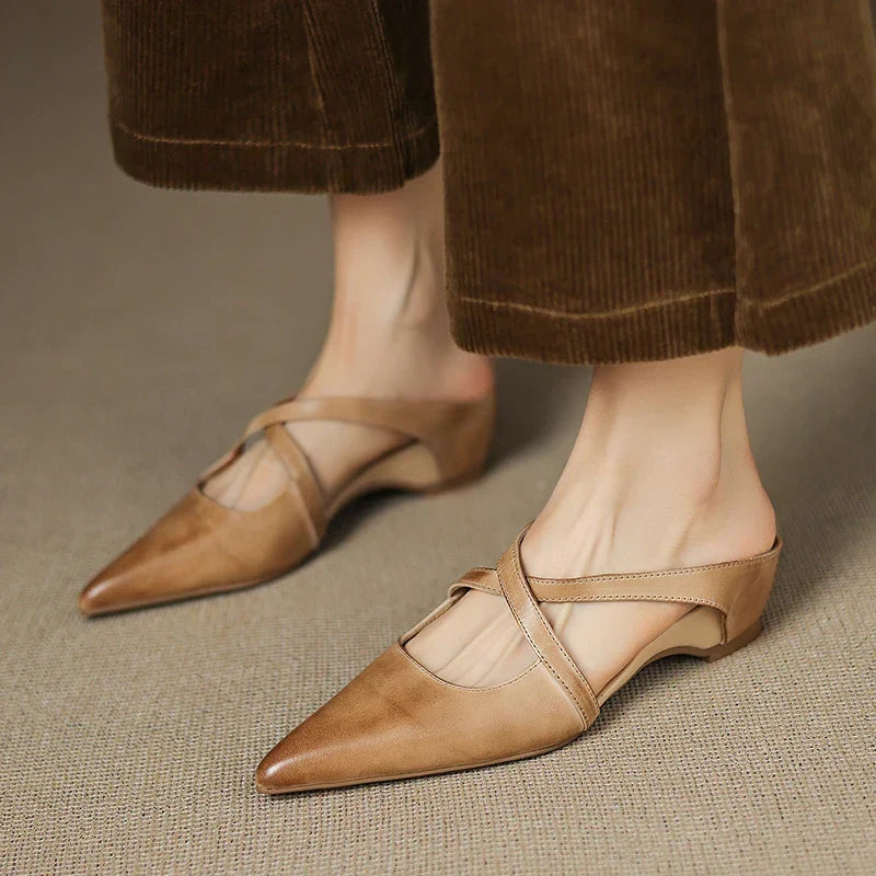 Aluna | Mules in pelle genuina