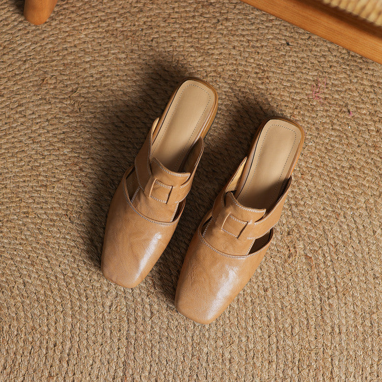 Mule in vera pelle Ivora