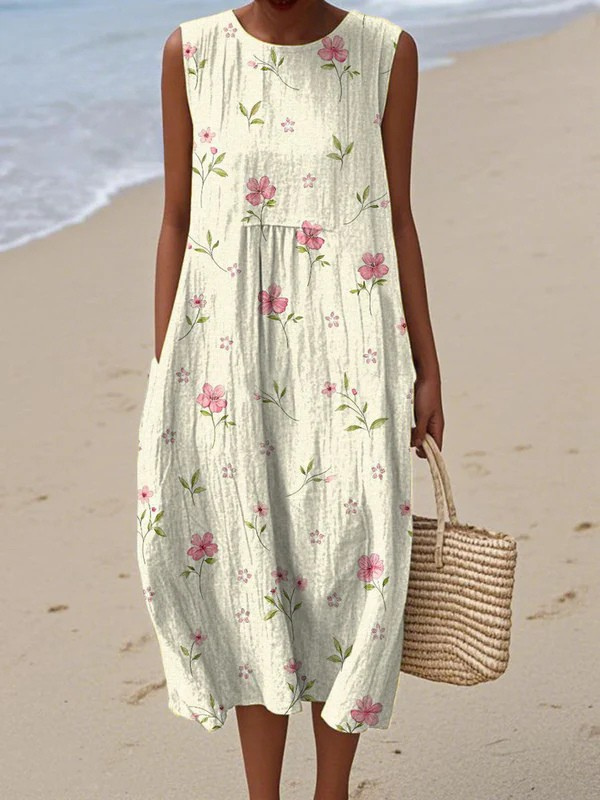 Naomi | Sleeveless A-Line Maxi Dress