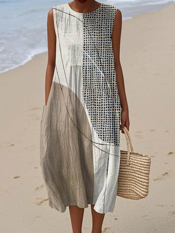Maya | Sleeveless A-Line Maxi Dress