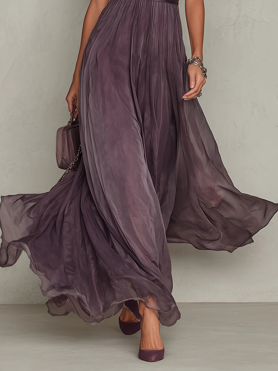 Elara | Abito Maxi in Chiffon