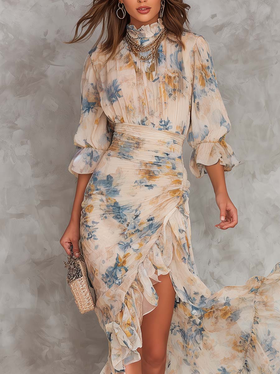 Cora | Vestito Maxi Floreale