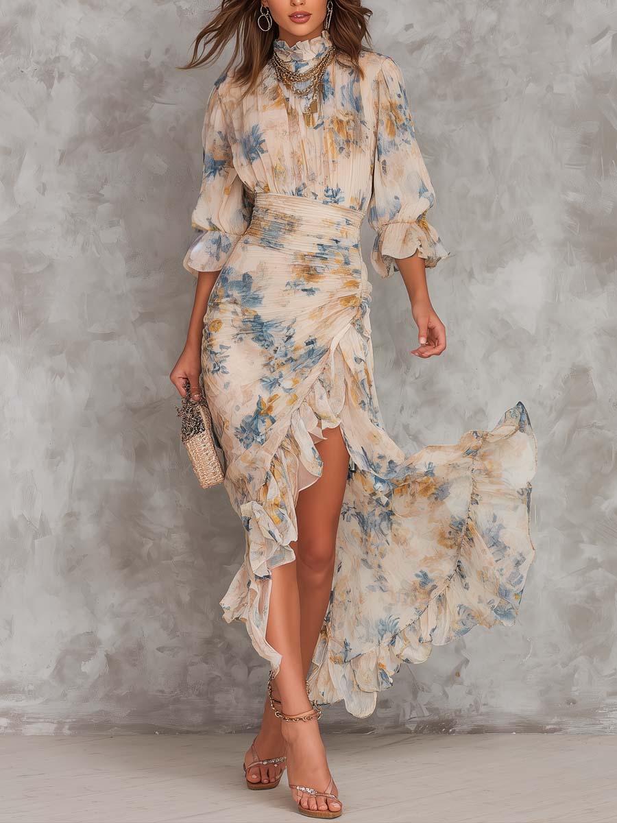 Cora | Vestito Maxi Floreale