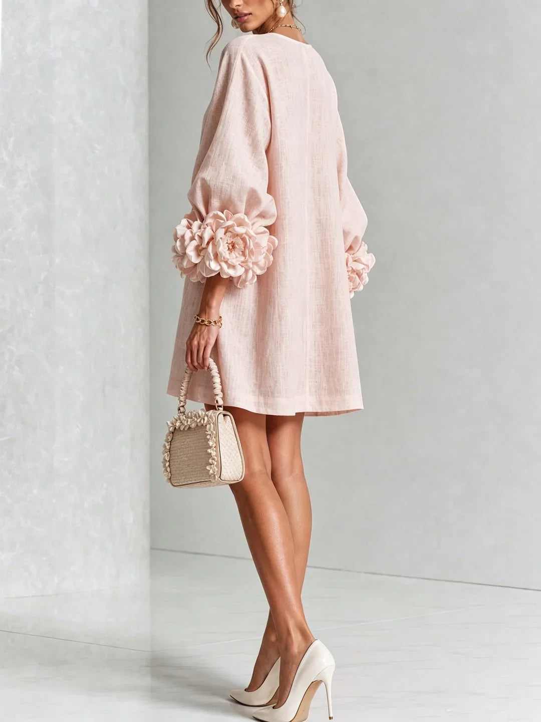 Maya | Mini Dress with Voluminous Sleeves
