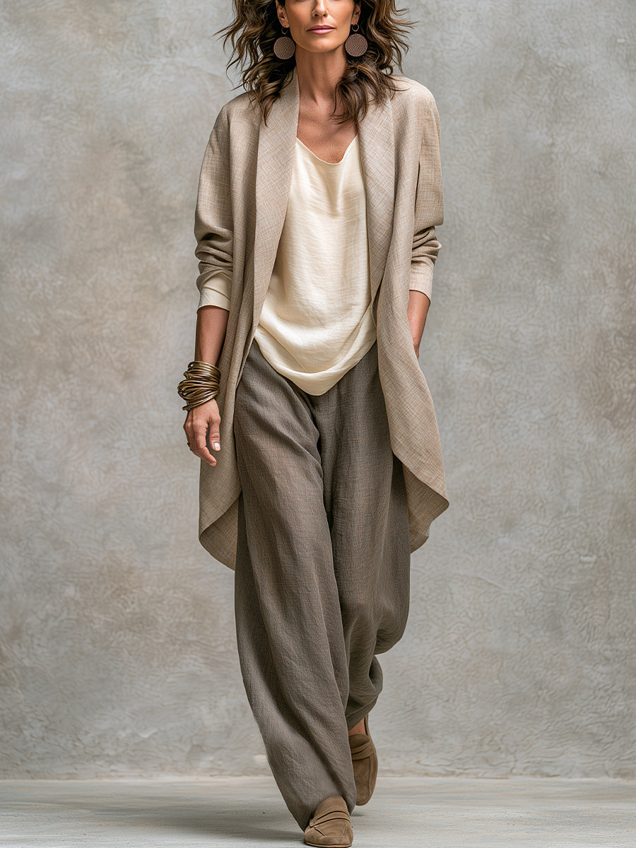 ELIANA | COMPLETO A TRE PEZZI CON PANTALONI AMPI