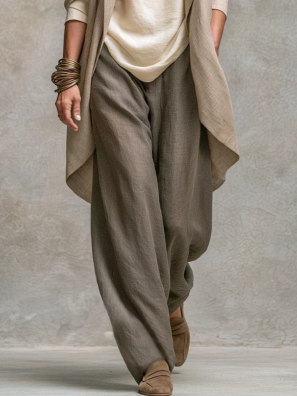 Costanza Set di Tre Pezzi con Pantaloni Palazzo
