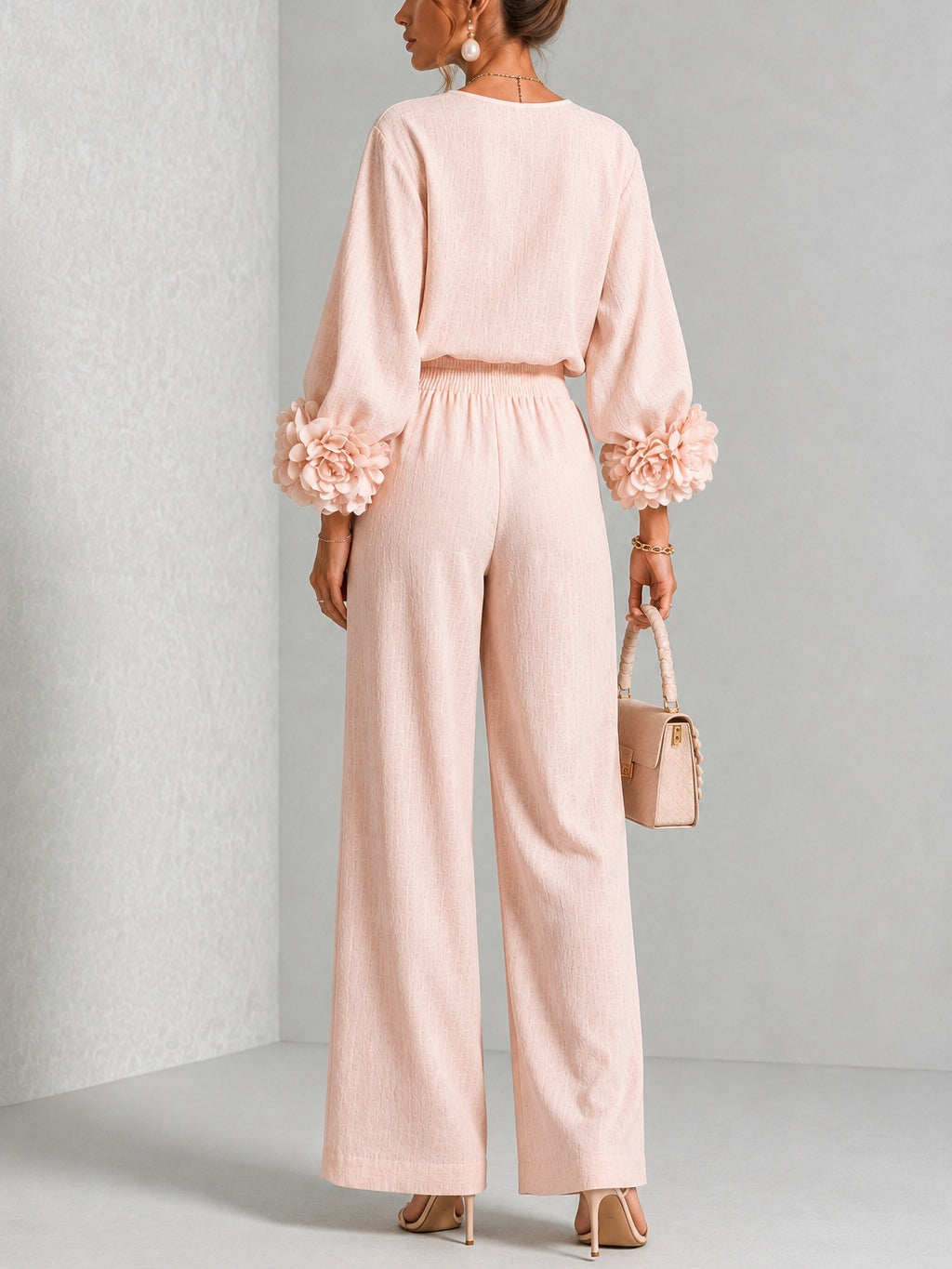 Carys | Set Due Pezzi con Cuffie Floreali