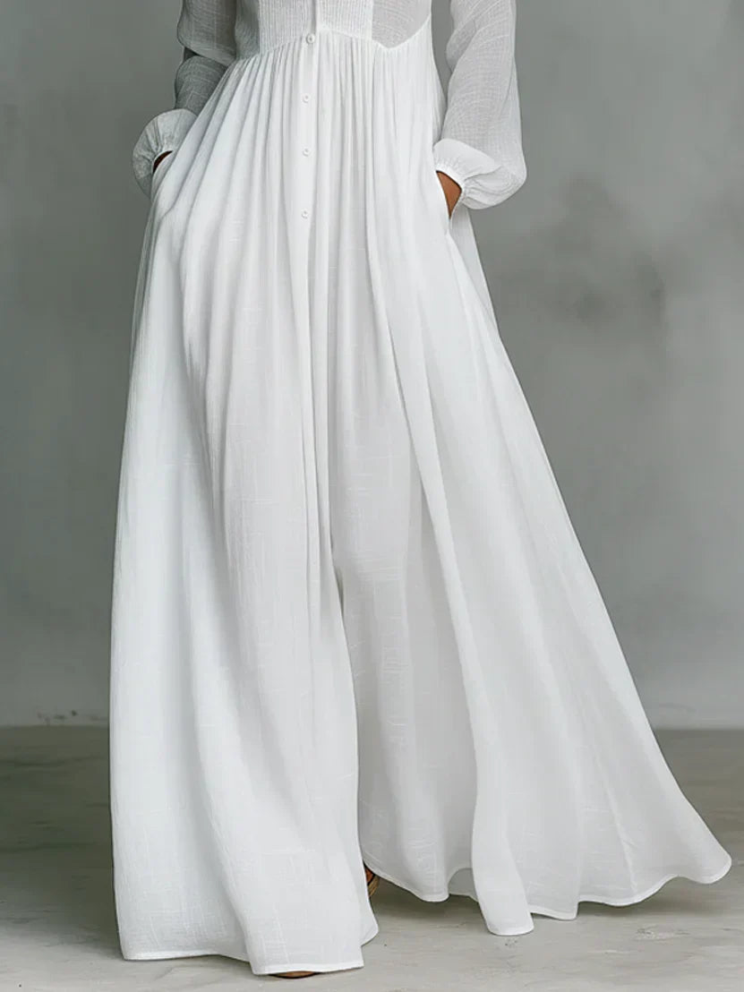 Alma Vestito Maxi Senza Tempo con Collo Elegante