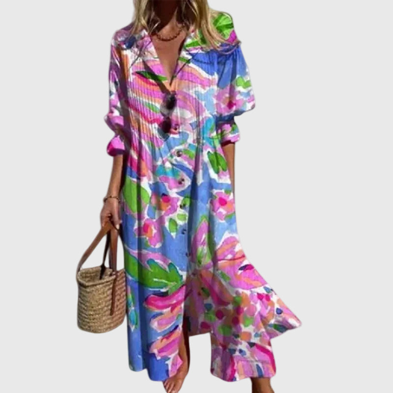 Zariah | Elegante abito lungo in stile bohemien