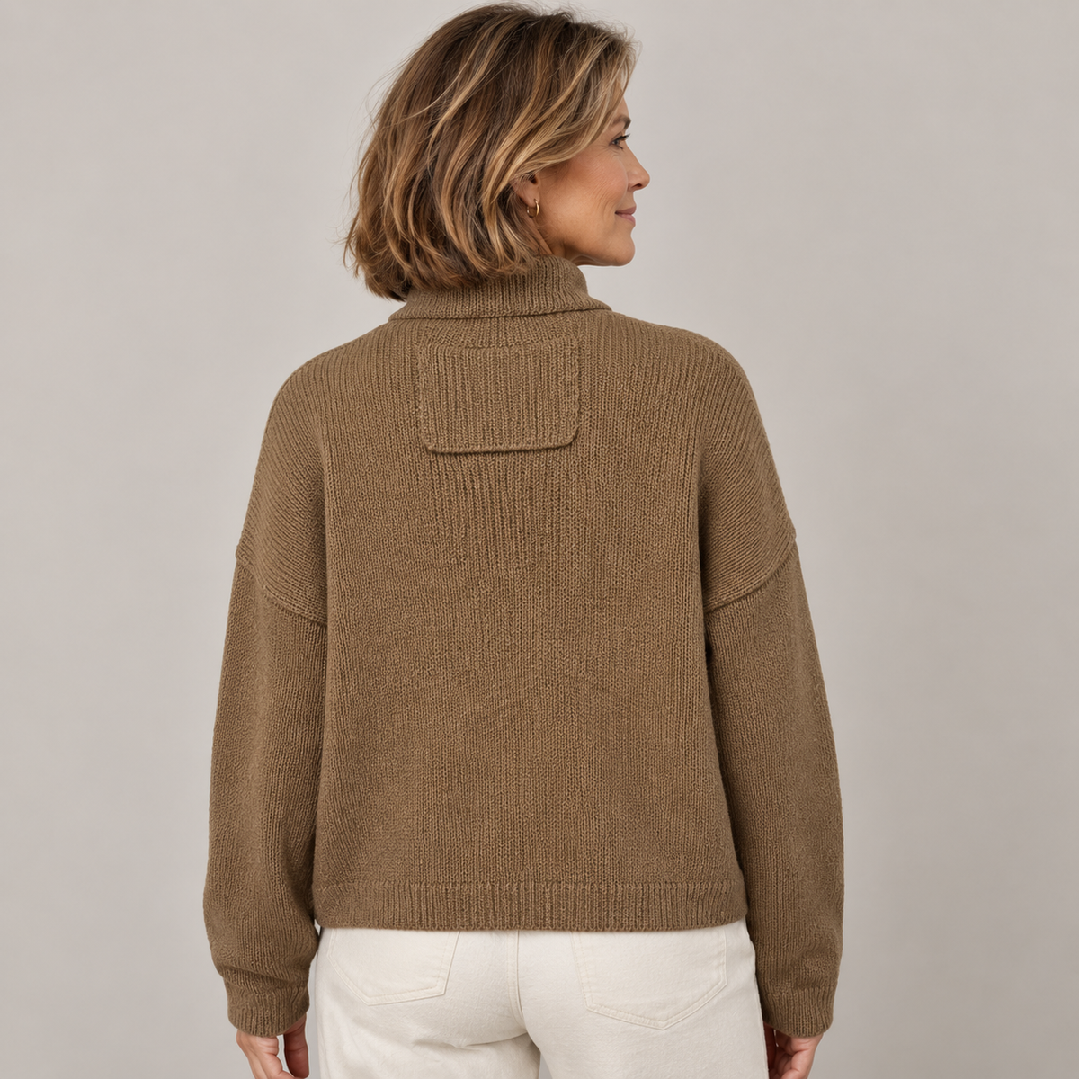 Augusta | Cardigan con Collo Alto – Lucia Toscana
