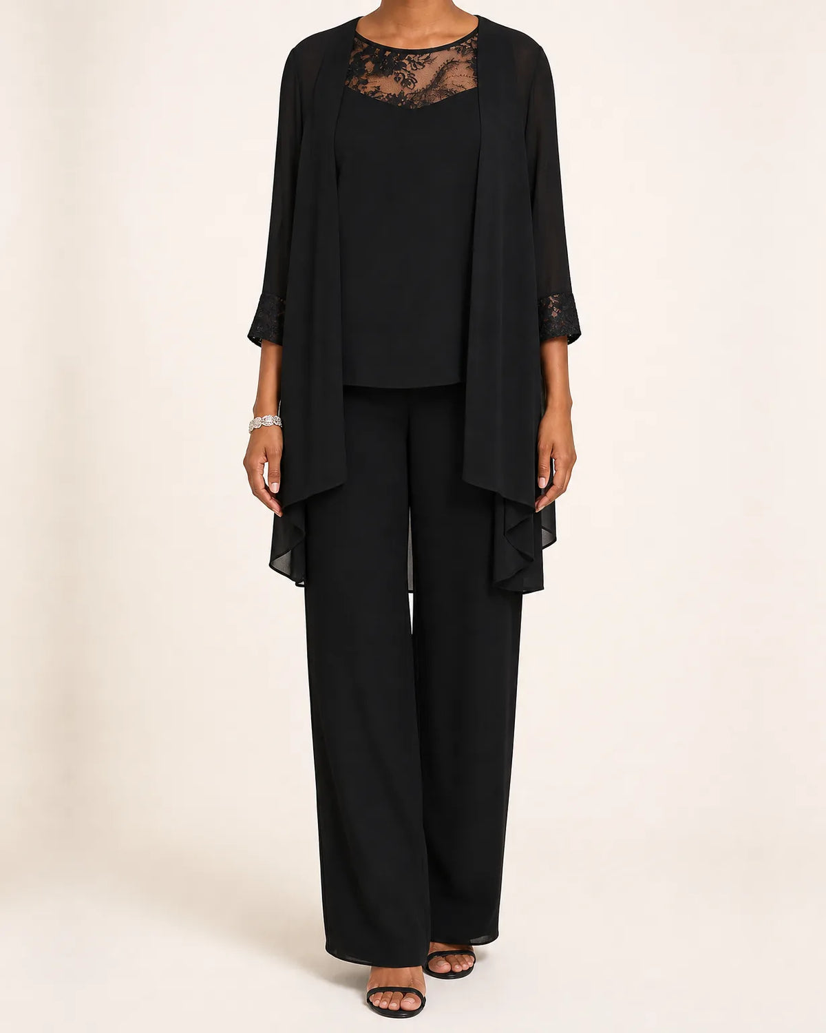 Selah | Completo in Chiffon a Tre Pezzi