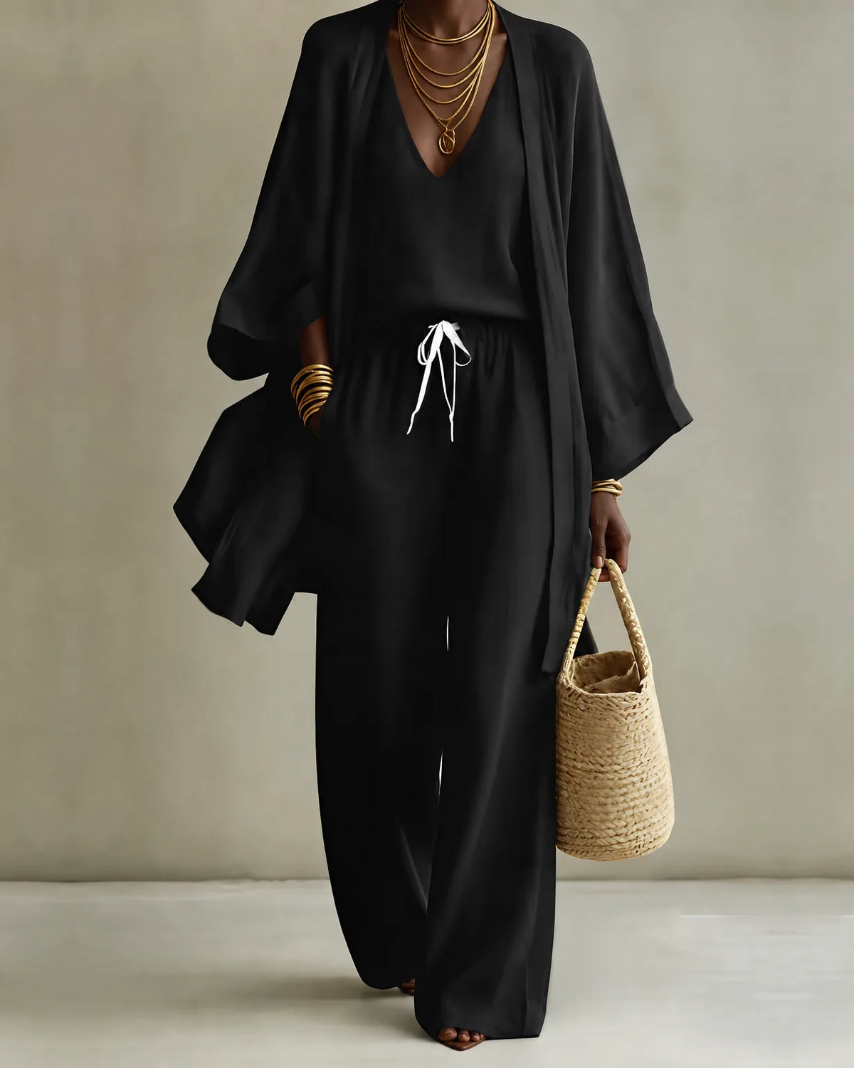 Tanisha | Set di 3 pezzi in Look Lino