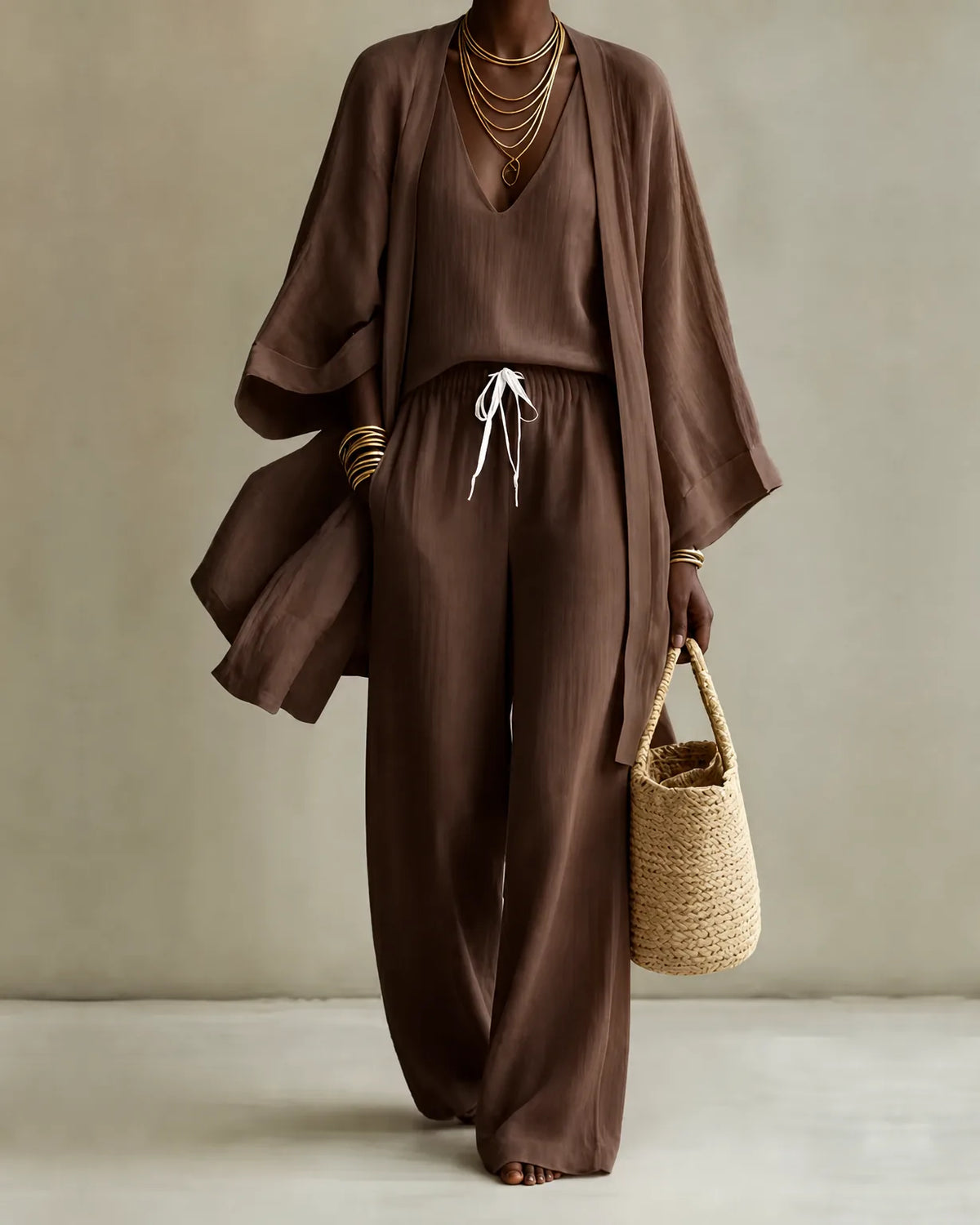 Tanisha | Set di 3 pezzi in Look Lino