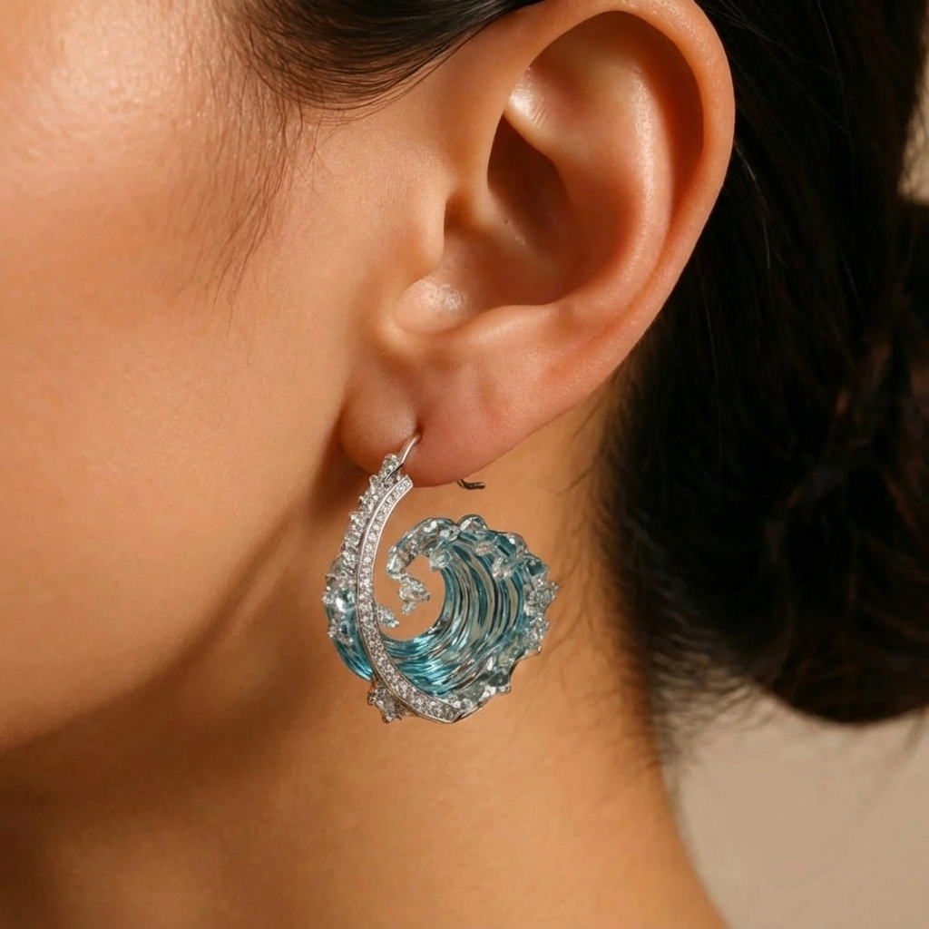 Orecchini in Argento Ocean's Oath