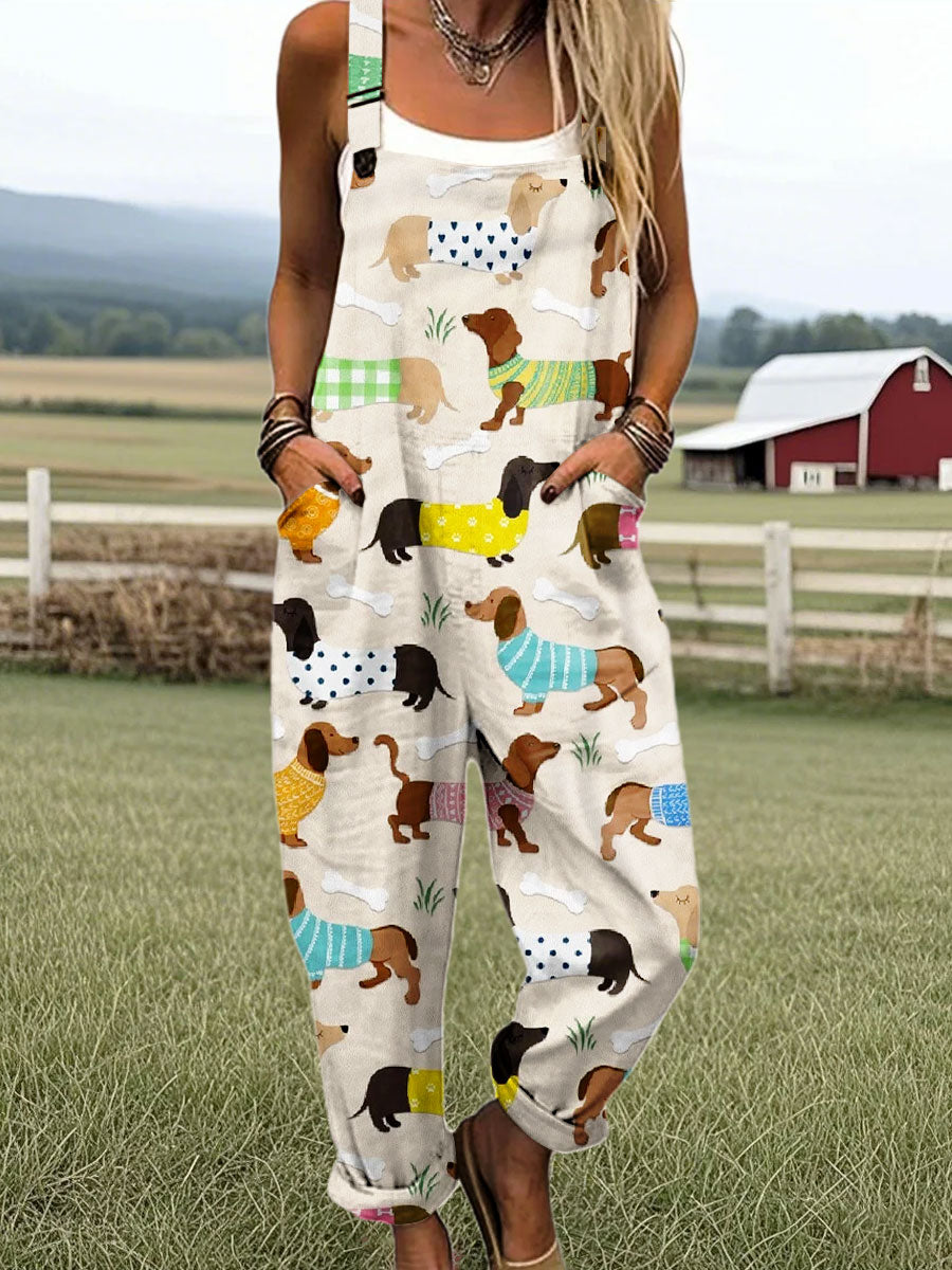 Grace | Giocoso Jumpsuit con Stampa di Cani