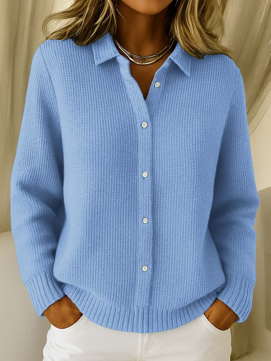 Camille | Cardigan a Maglia Testurizzata con Bottoni