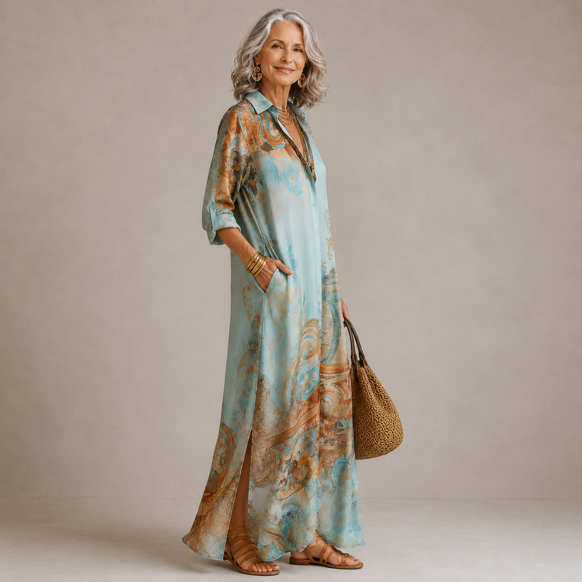 Evalexy I Maxi Dress Stampa Lusso