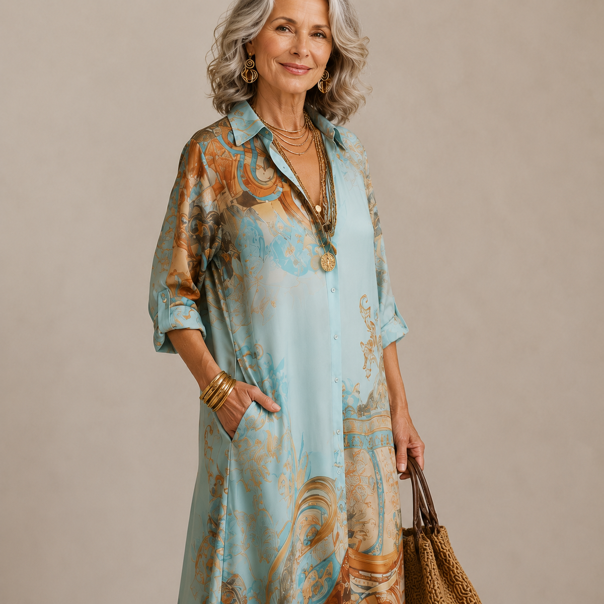 Evalexy I Maxi Dress Stampa Lusso