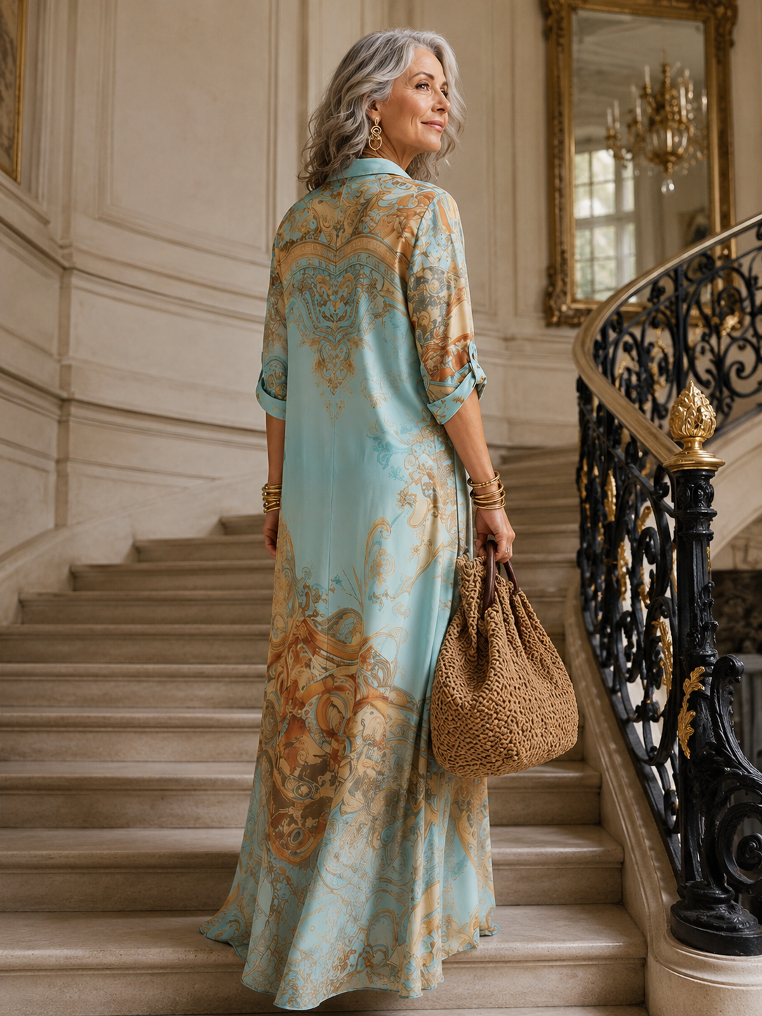 Evalexy I Maxi Dress Stampa Lusso