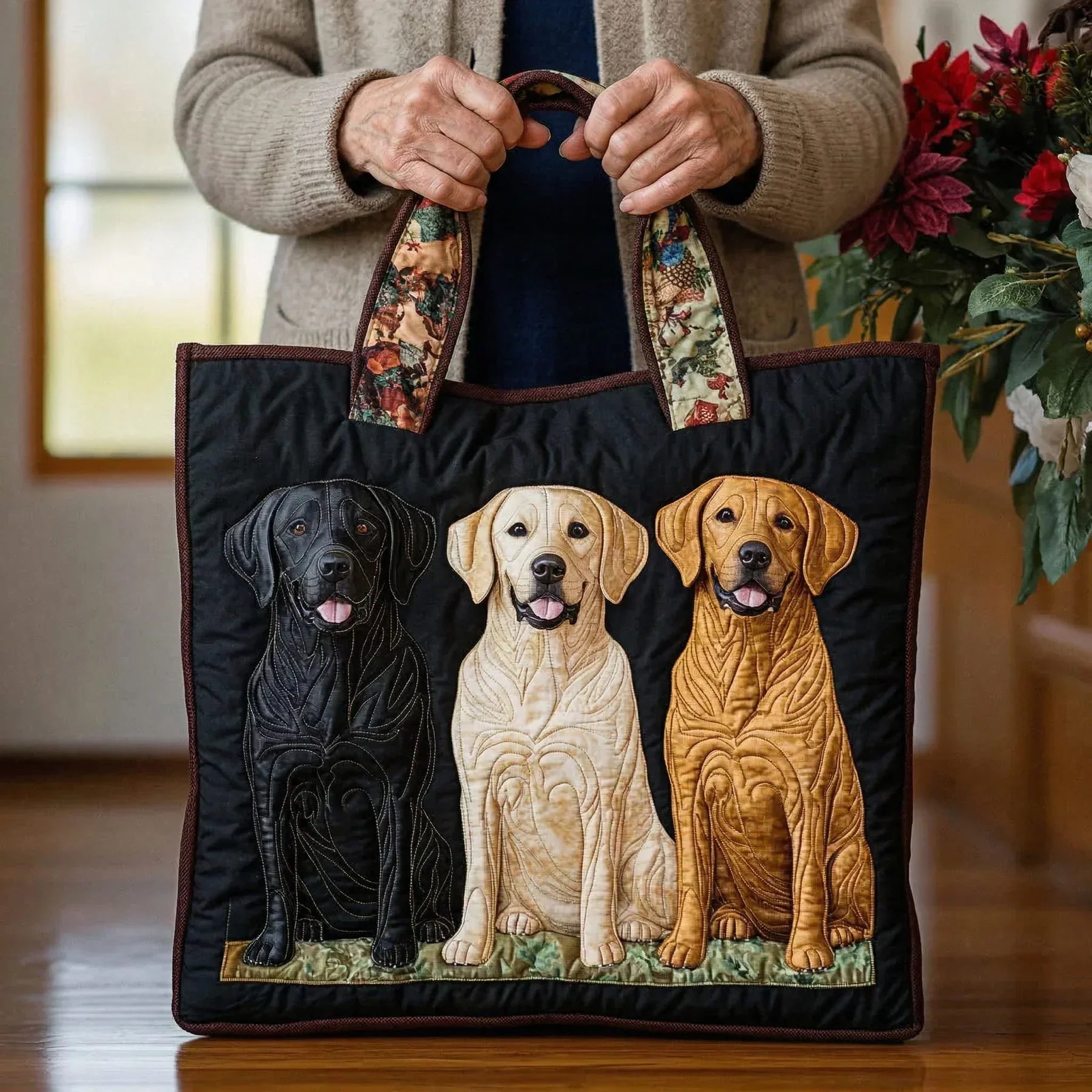 Borsa Artigianale - Tre Labrador Retriever