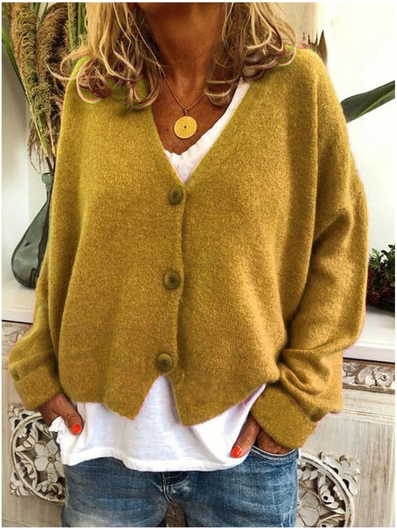 Cardigan in Maglia Relaxed Fit Comfortabel