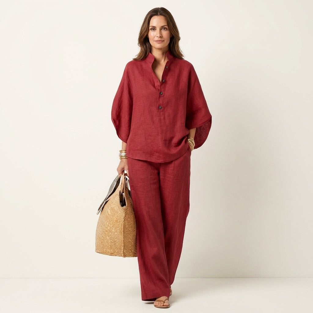 Zerah | Set Due Pezzi in Lino