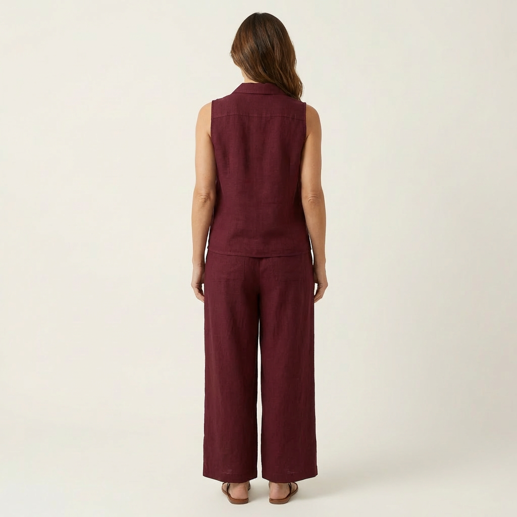 Twiila | Set Top Incrociato e Pantaloni Ampi