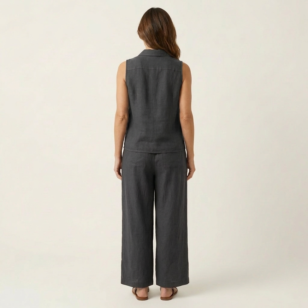 Twiila | Set Top Incrociato e Pantaloni Ampi