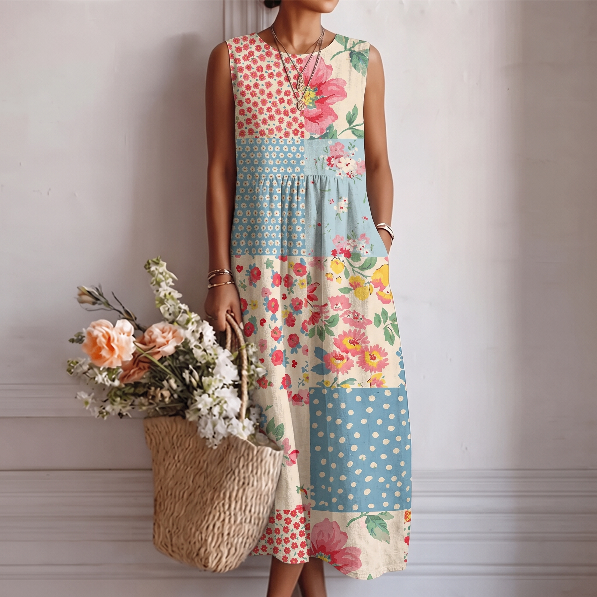 Ameliaâ„¢ | Vestito Midi del Giorno per Giorno