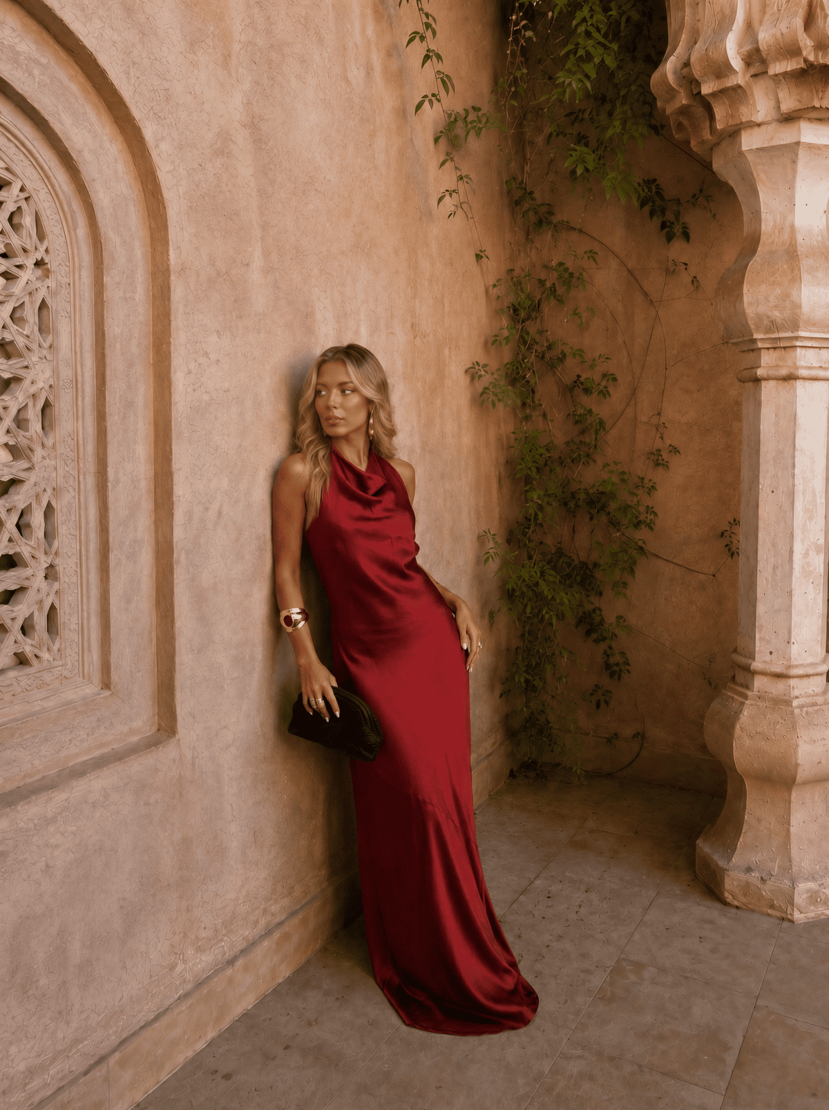 Riad | Abito Ampio Effetto Satin