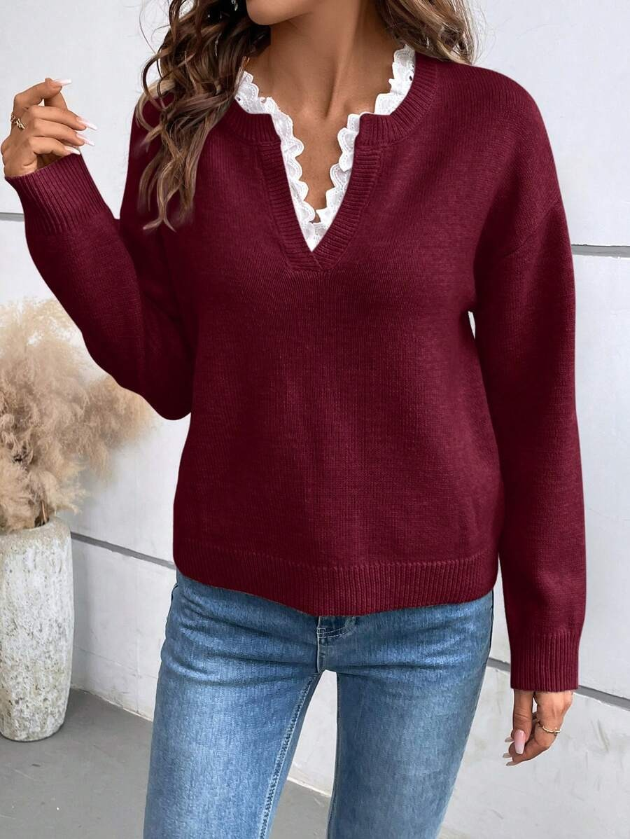 Giulia | Maglione con Scollo a V – Lucia Toscana
