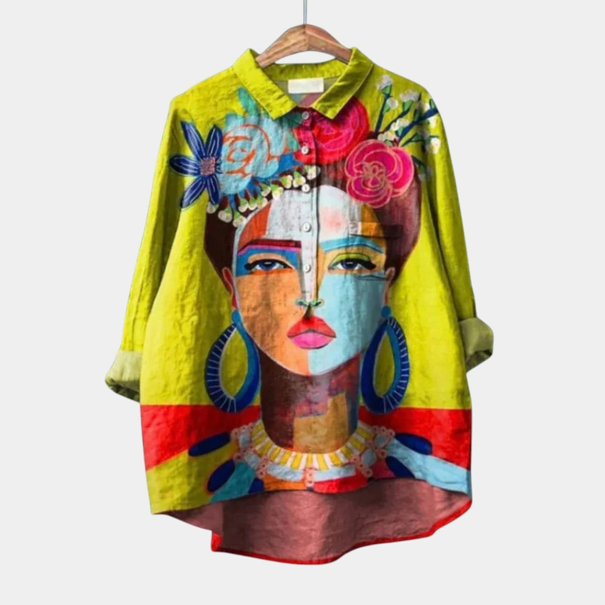 Maribel | Blusa con Stampa a Ritratto
