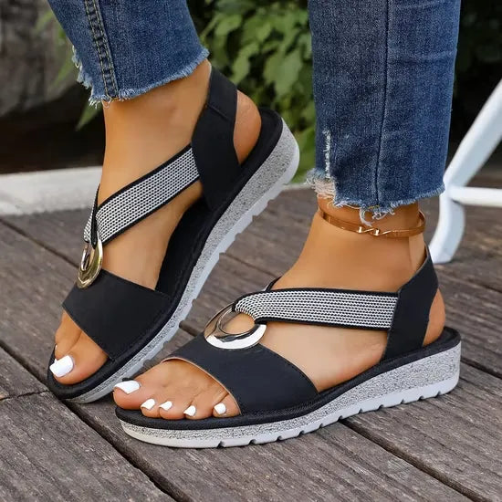 Sandali ortopedici eleganti con supporto regolabile