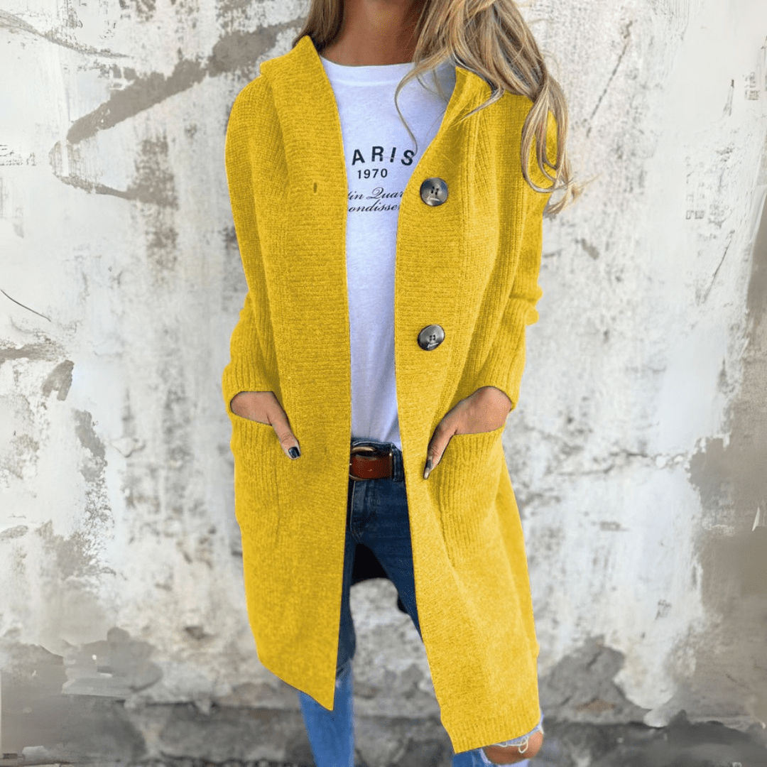 Cardigan Chic Lungo con Apertura Frontale