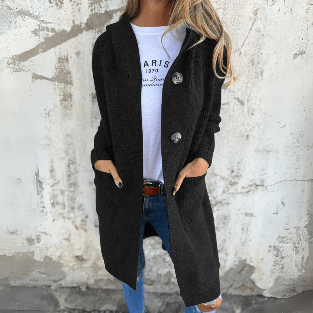 Cardigan Chic Lungo con Apertura Frontale