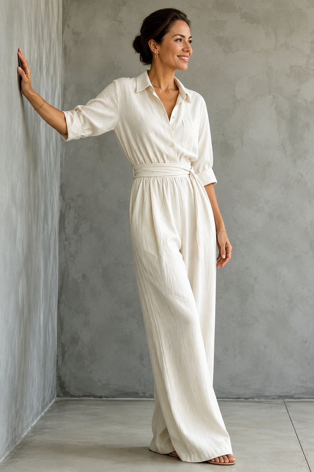 Monroe | Tuta Camicia a Gamba Larga