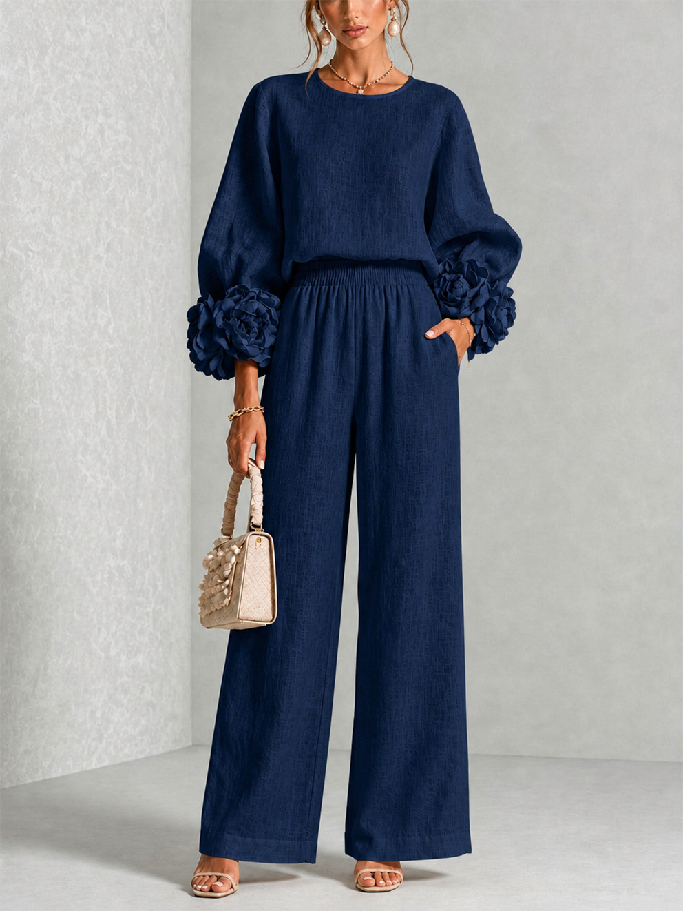 Carys | Set Due Pezzi con Cuffie Floreali