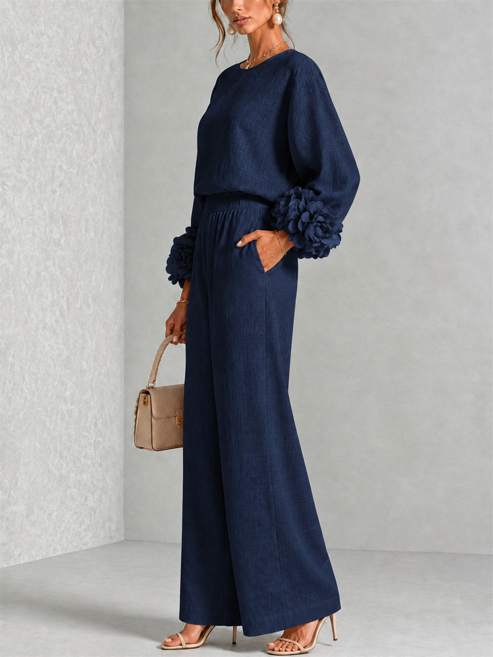 Carys | Set Due Pezzi con Cuffie Floreali