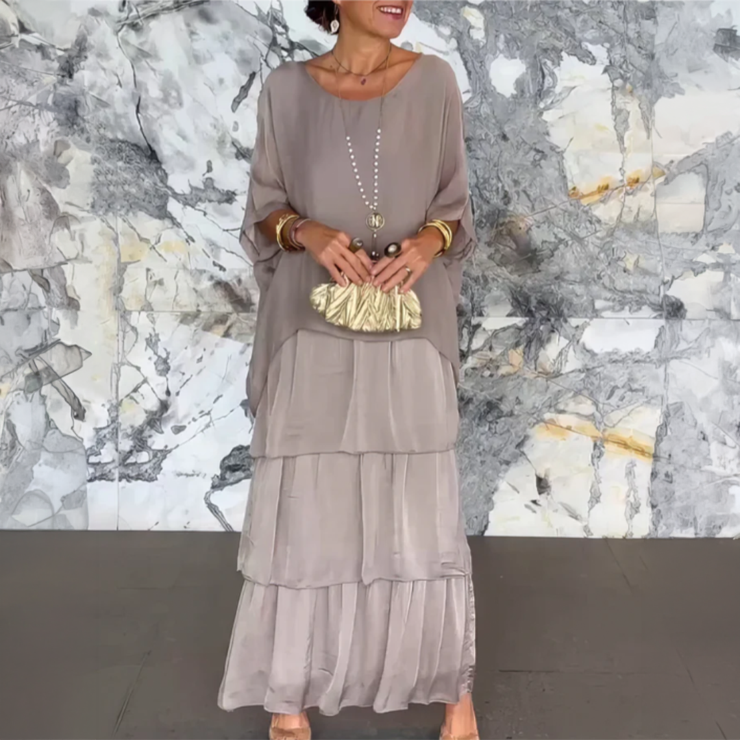 Lara – Elegante vestito lungo e vaporoso