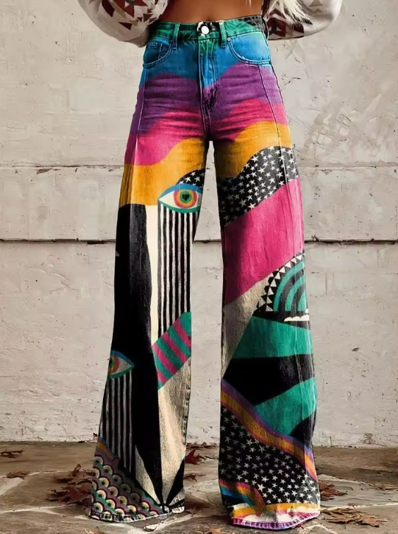 Talia - Pantaloni Svasati Boho Chic