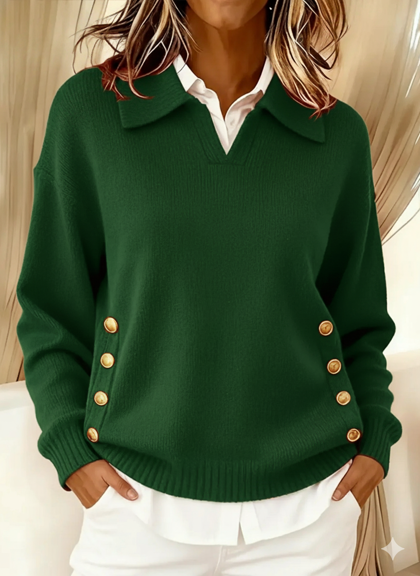 Vynette | Maglione a V con Collo
