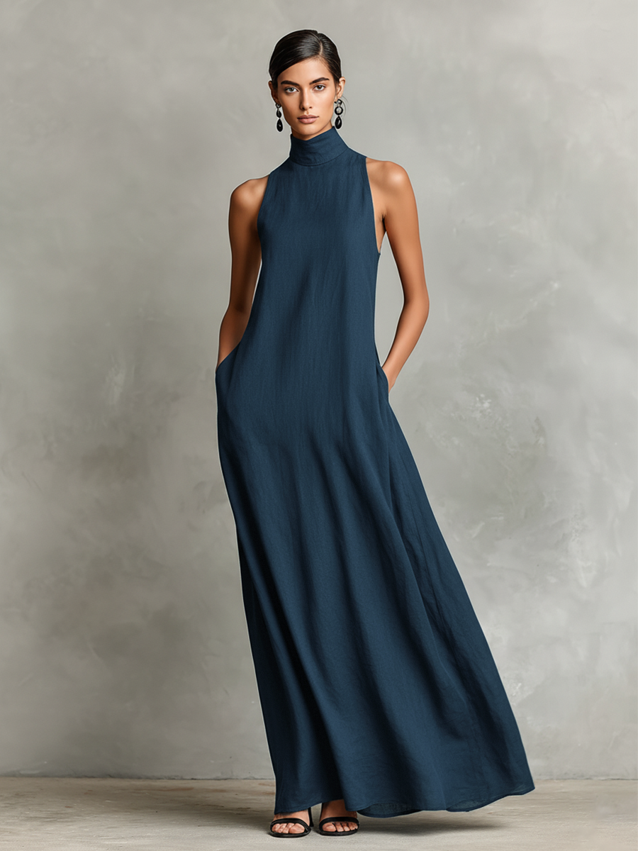 Harper | Linen-Tencel Blend Maxi Dress