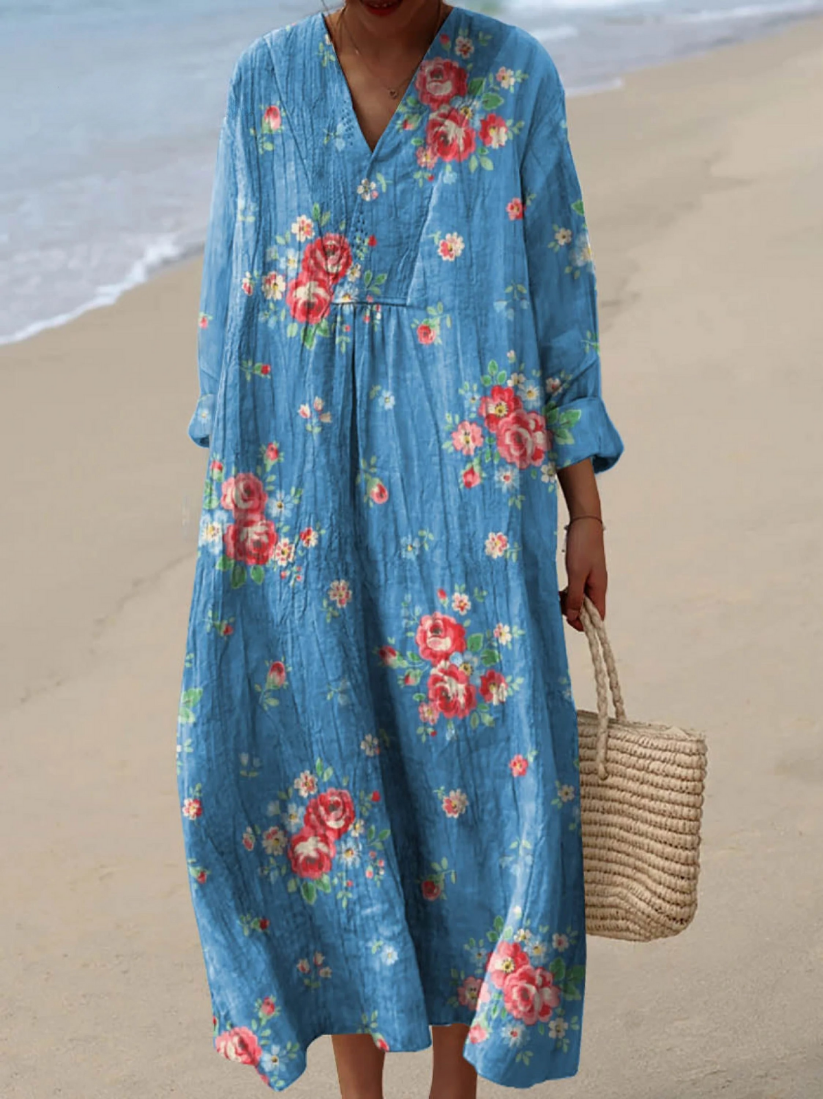 Harper | Linen Maxi Boho Dress