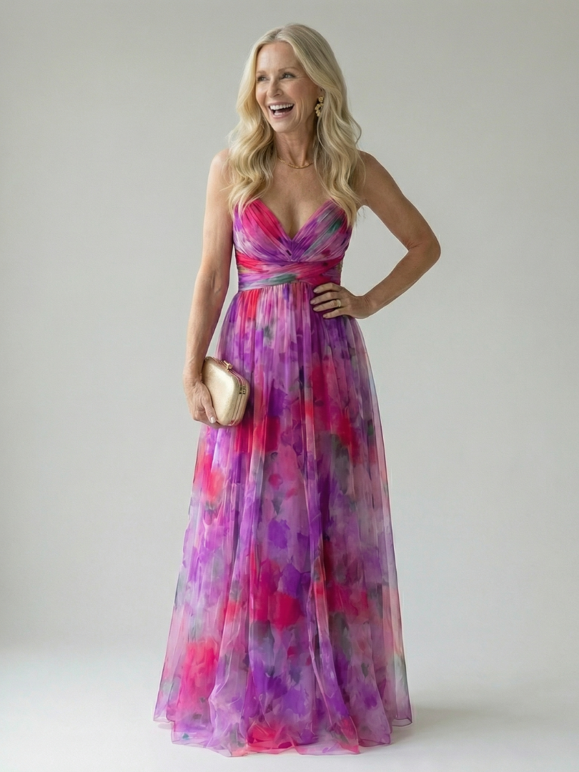 Elise | Wrap Maxi Dress with Gradient