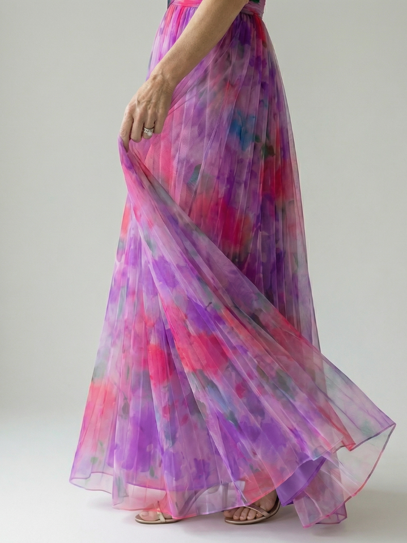 Elise | Wrap Maxi Dress with Gradient