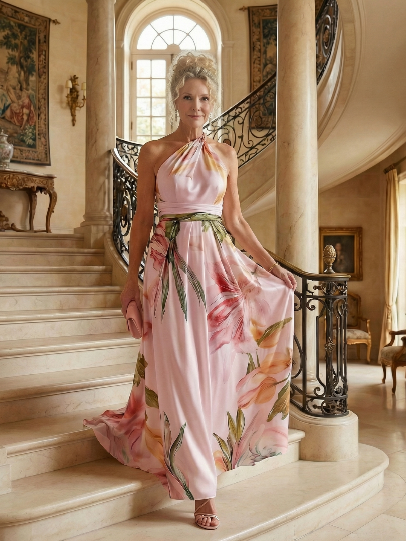 Amiel™ Abito Maxi Floreale Leggero