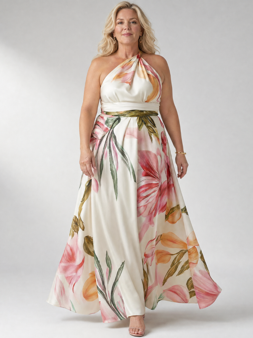 Amiel™ Abito Maxi Floreale Leggero